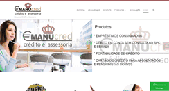 Desktop Screenshot of manucred.com.br